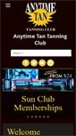 Mobile Screenshot of anytimetantanningclub.com