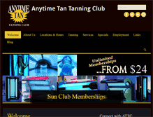 Tablet Screenshot of anytimetantanningclub.com